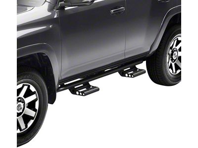 N-Fab Cab Length RKR Side Step Bars; Textured Black (10-24 4Runner Trail)