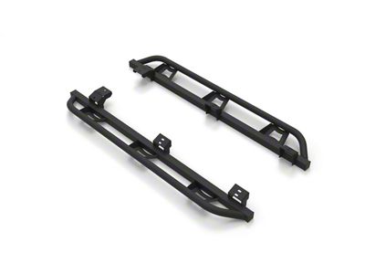 N-Fab Cab Length Trail Sliders; Textured Black (10-24 4Runner, Excluding Limited & 10-13 SR5)