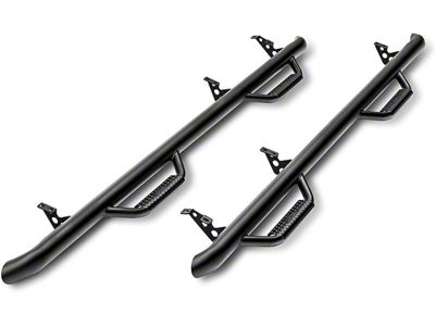 N-Fab Wheel 2 Wheel Nerf Side Step Bars; Textured Black (03-09 4Runner)