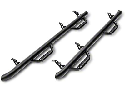 N-Fab Wheel 2 Wheel Nerf Side Step Bars; Textured Black (03-09 4Runner)