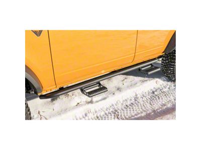 N-Fab Full Length RKR Side Rails; Textured Black (21-25 Bronco 2-Door)