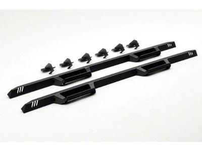 N-Fab EpYx Cab Length Nerf Side Step Bars; Textured Black (07-18 Jeep Wrangler JK 4-Door)