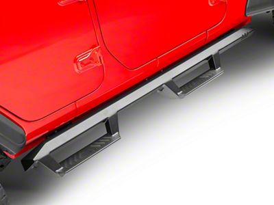 N-Fab EpYx Cab Length Nerf Side Step Bars; Textured Black (18-25 Jeep Wrangler JL 4-Door)