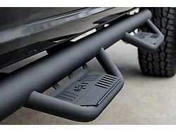 N-Fab Cab Length Podium Nerf Side Step Bars; Textured Black (22-25 Frontier Crew Cab)