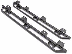 N-Fab Cab Length Trail Sliders; Textured Black (22-25 Frontier Crew Cab)