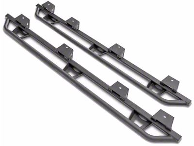 N-Fab Cab Length Trail Sliders; Textured Black (22-25 Frontier Crew Cab)