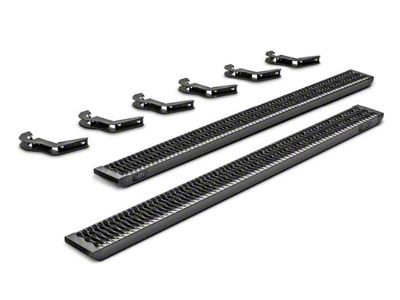N-Fab Growler Fleet Sure Grip Running Boards; Textured Black (05-23 Tacoma Double Cab)