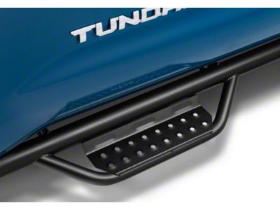 N-Fab Cab Length RS Nerf Side Step Bars; Textured Black (07-21 Tundra Double Cab)