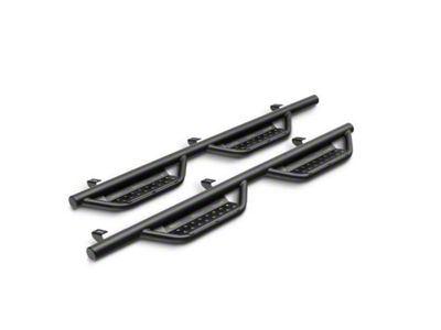 N-Fab Cab Length RS Nerf Side Step Bars; Textured Black (22-25 Tundra CrewMax)