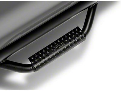 N-Fab Wheel 2 Wheel Bed Access Nerf Side Step Bars; Textured Black (07-21 Tundra Double Cab w/ 8-Foot Bed)