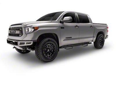 N-Fab Wheel 2 Wheel Nerf Side Step Bars; Gloss Black (22-25 Tundra CrewMax w/ 5-1/2-Foot Bed)