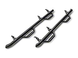 N-Fab Wheel 2 Wheel Nerf Side Step Bars; Textured Black (04-06 Tundra Double Cab w/ 6-1/2-Foot Bed)