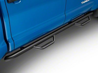 N-Fab Wheel 2 Wheel Nerf Side Step Bars; Textured Black (07-21 Tundra CrewMax)
