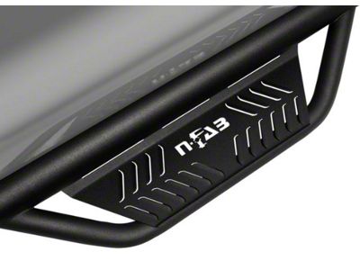 N-Fab Wheel 2 Wheel Podium Nerf Side Step Bars; Textured Black (07-21 Tundra Double Cab w/ 6-1/2-Foot Bed)