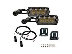 Nacho Offroad Technology NANO White LED Lights; Scene Beam; 2-Pack (Universal; Some Adaptation May Be Required)