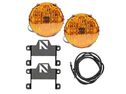 Nacho Offroad Technology Plug N Play Fog Light Kit; SAE Only Amber (21-26 Bronco w/ Plastic Front Bumper)