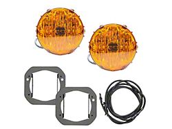 Nacho Offroad Technology Plug N Play Fog Light Kit; SAE Only Amber (18-26 Jeep Wrangler JL w/ One-Piece Front Bumper)