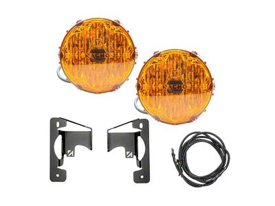 Nacho Offroad Technology Plug N Play Fog Light Kit; SAE Only Amber (18-26 Jeep Wrangler JL w/ Three-Piece Front Bumper)
