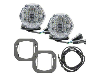 Nacho Offroad Technology Plug N Play Fog Light Kit; SAE Only White (18-26 Jeep Wrangler JL w/ One-Piece Front Bumper)