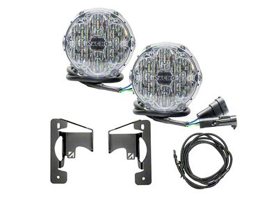 Nacho Offroad Technology Plug N Play Fog Light Kit; SAE Only White (18-26 Jeep Wrangler JL w/ Three-Piece Front Bumper)