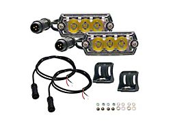 Nacho Offroad Technology NANO White LED Lights; Drive Beam; 2-Pack (Universal; Some Adaptation May Be Required)