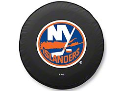 New York Islanders Spare Tire Cover; Black (66-18 Jeep CJ5, CJ7, Wrangler YJ, TJ & JK)