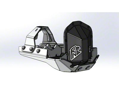 Next Venture Motorsports M220 Front Differential Skid Plate with Drain Plug; Textured Black (18-25 Jeep Wrangler JL)