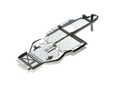 Next Venture Motorsports Belly Skid Plates; Bare Aluminum (21-25 Bronco 4-Door w/ Transmission Crossmember Bracing)