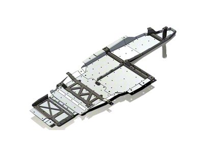 Next Venture Motorsports Belly Skid Plates; UHMW Coated (21-25 Bronco 4-Door w/o Transmission Crossmember Bracing)