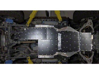 Next Venture Motorsports Belly Skid Plates; UHMW Coated (21-25 Bronco 2-Door w/ Transmission Crossmember Bracing)