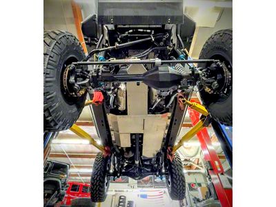 Next Venture Motorsports Belly Skid Plates; Bare Aluminum (20-25 3.0L EcoDiesel Jeep Gladiator JT)