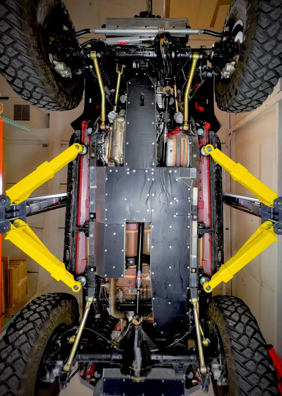 Next Venture Motorsports Jeep Wrangler Belly Skid Plates; Bare Aluminum