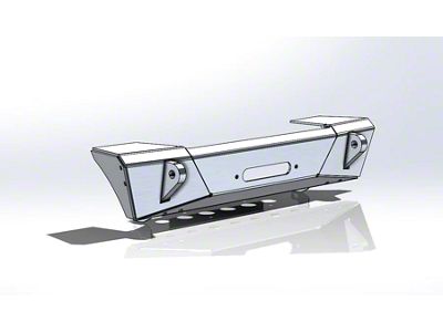 Next Venture Motorsports Featherweight Series Front Bumper; Bare Aluminum (18-25 Jeep Wrangler JL)