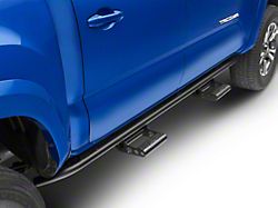 N-Fab Cab Length RKR Side Rails with Detachable Steps; Textured Black (16-23 Tacoma Double Cab)
