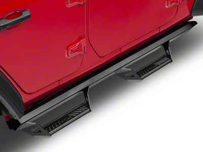 N-Fab Predator Pro Nerf Side Step Bars; Textured Black (18-25 Jeep Wrangler JL 4-Door)
