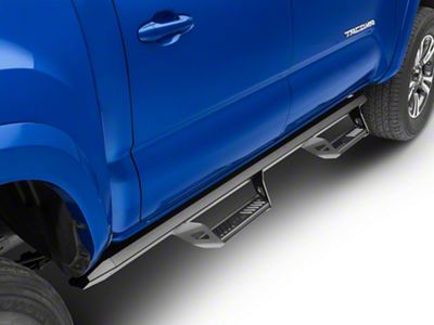 N-Fab Predator Pro Nerf Side Step Bars; Textured Black (05-23 Tacoma Double Cab)