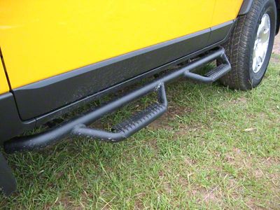 N-Fab Wheel 2 Wheel Nerf Side Step Bars; Textured Black (16-23 Tacoma Access Cab)