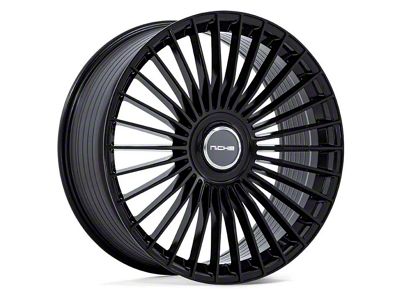 Niche Serene Gloss Black 6-Lug Wheel; 22x10; 30mm Offset (21-25 Bronco, Excluding Raptor)