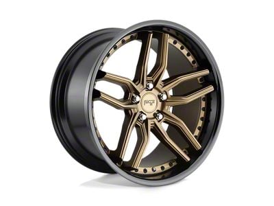 Niche Methos Matte Bronze with Black Bead Ring Wheel; 19x8.5; 35mm Offset (84-01 Jeep Cherokee XJ)