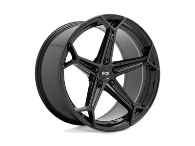 Niche Arrow Gloss Black Wheel; 20x10.5; 30mm Offset (93-98 Jeep Grand Cherokee ZJ)