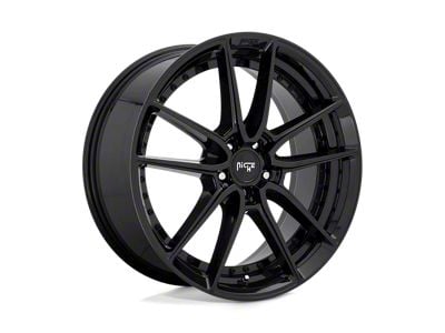 Niche DFS Gloss Black Wheel; 18x8; 30mm Offset (97-06 Jeep Wrangler TJ)