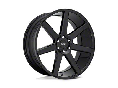 Niche Future Gloss Black Wheel; 20x9.5; 30mm Offset (18-25 Jeep Wrangler JL)
