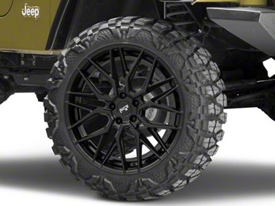 Niche Gamma Gloss Black Wheel; 22x9; 38mm Offset (97-06 Jeep Wrangler TJ)