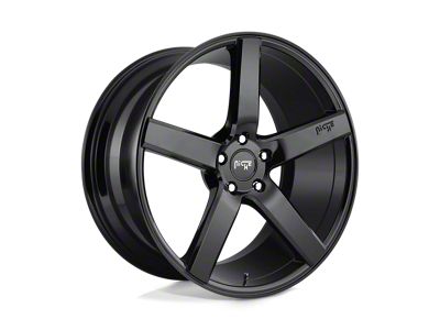 Niche Milan Gloss Black Wheel; 22x10; 35mm Offset (07-18 Jeep Wrangler JK)