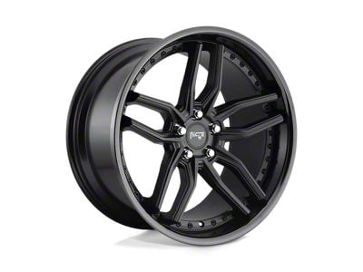 Niche Methos Gloss Black with Matte Black Wheel; 19x8.5; 35mm Offset (97-06 Jeep Wrangler TJ)