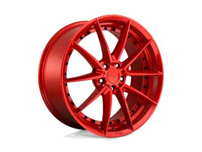 Niche Sector Candy Red Wheel; 20x10.5; 40mm Offset (97-06 Jeep Wrangler TJ)