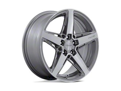 Niche Teramo Anthracite Brushed Face Tint Clear Wheel; 18x8; 40mm Offset (97-06 Jeep Wrangler TJ)