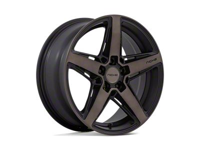 Niche Teramo Matte Black with Double Dark Tint Face Wheel; 18x8; 40mm Offset (97-06 Jeep Wrangler TJ)