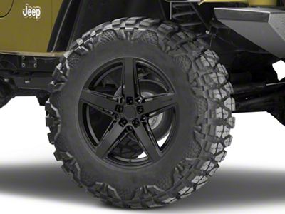 Niche Teramo Matte Black Wheel; 18x8; 40mm Offset (97-06 Jeep Wrangler TJ)