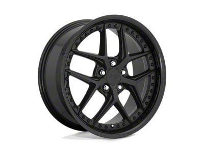 Niche Vice Gloss Black with Matte Black Wheel; 20x10.5; 40mm Offset (97-06 Jeep Wrangler TJ)